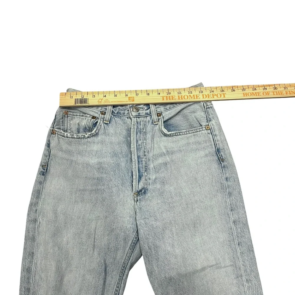 AGOLDE Riley High‎ Rise Straight Leg Distressed Jeans Women's Size 27